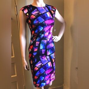 NWT Joseph Ribkoff Stained Glass Window Dress